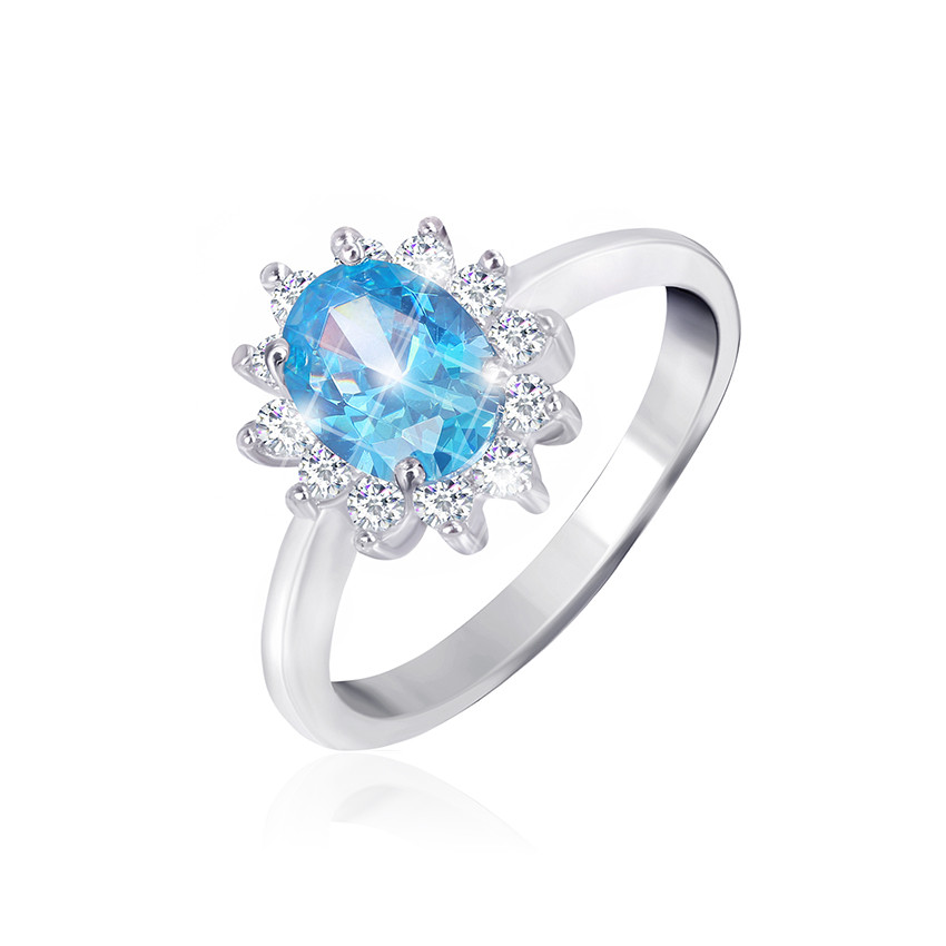 

Серебряное кольцо Сильвекс 925 17,4 (КК2ФТ/397-З)