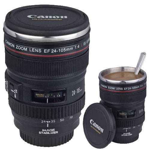 

Чашка-термос в виде объектива Canon EF 24 105, Черный