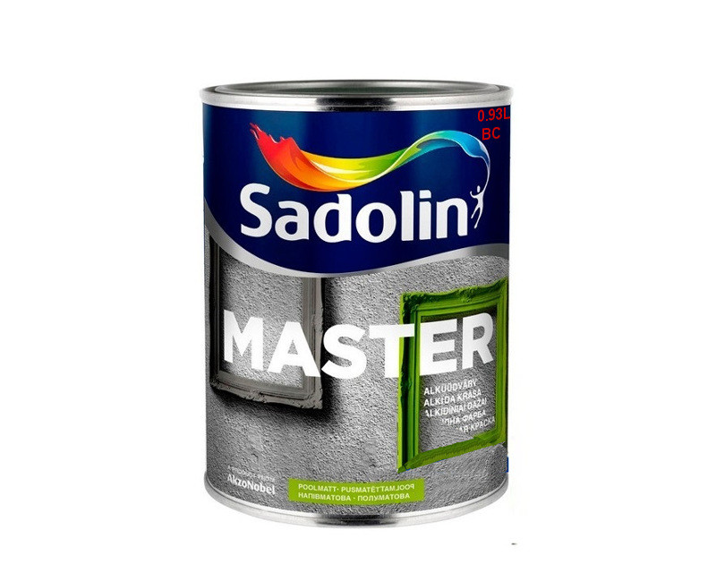 

Эмаль алкидная SADOLIN MASTER 30 универсальная транспарентная - база ВC 0.93л