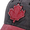 Кепка бейсболка Canada (кленовий лист) Чорна 2, Унісекс, фото 9