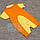 Детский р 86 7-12 мес легкий ромпер песочник для малышей девочки мальчик тонкий на лето Интерлок 2293 Оранжевы, фото 2