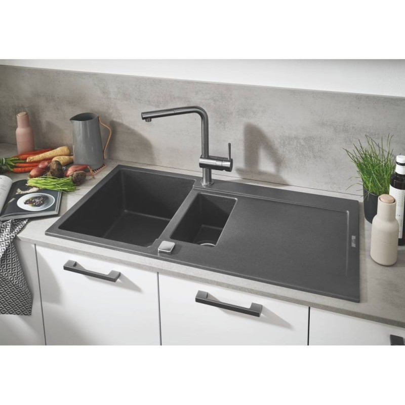 

Гранитная мойка Grohe EX Sink 31646AT0 серия K500 100*50 мм, Серый