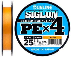 

Шнур Sunline Siglon PE х4 150m (оранж.) #1.5/0.209mm 25lb/11.0kg