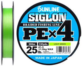 

Шнур Sunline Siglon PE х4 300m (салат.) #1.5/0.209mm 25lb/11.0kg