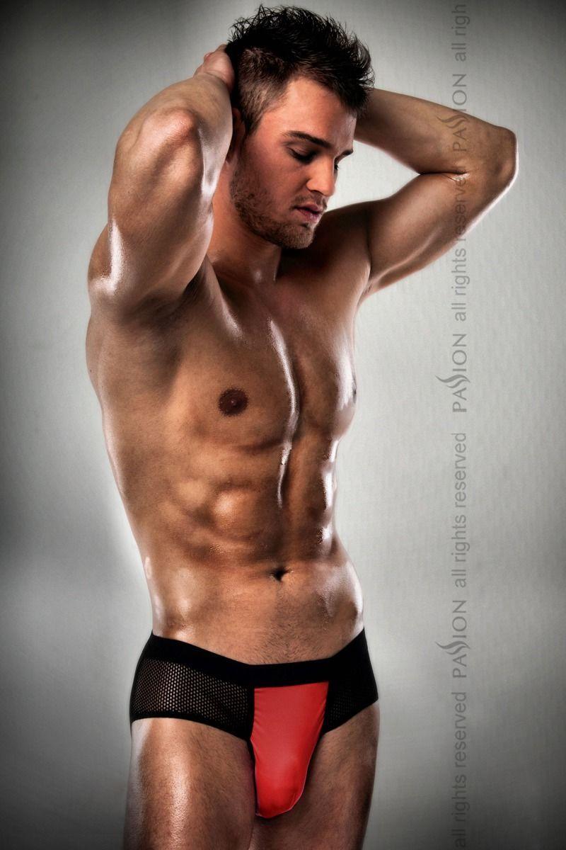 

Мужские трусики с красным гульфиком Passion 007 THONG red S/M, Красный