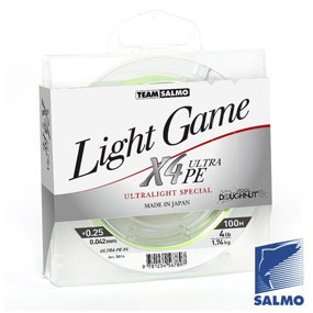 

Шнур Salmo LIGHT GAME FINE GREEN X4 100 м., 0.042 мм