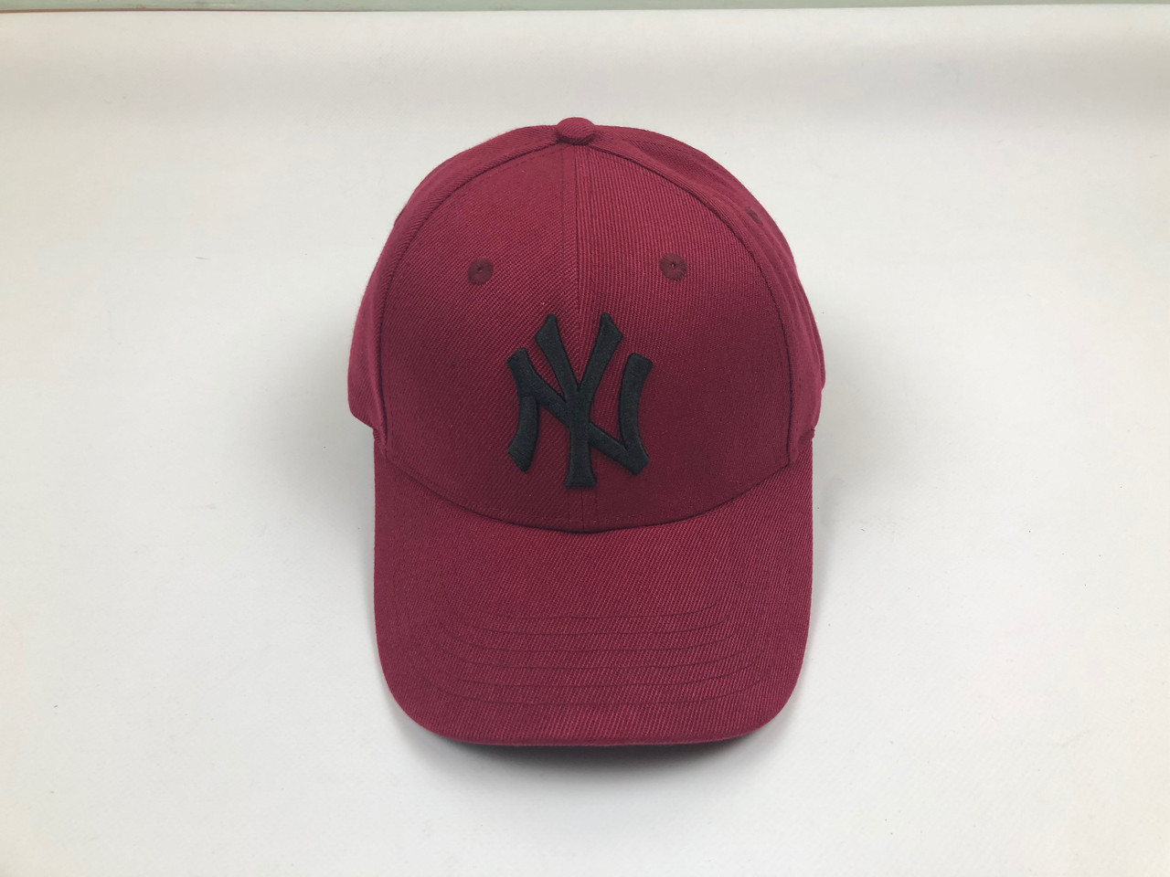Кепка бейсболка New York Yankees MLB (бордовая), Белый