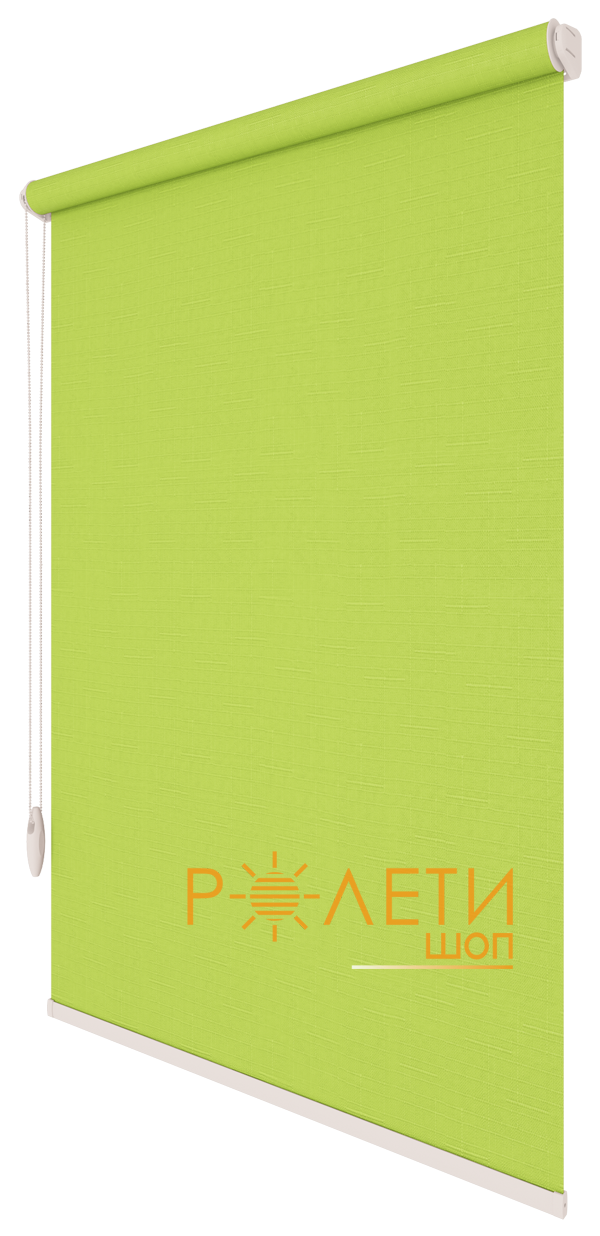 

Ролета тканевая Е-Mini Лен 873 Светло-зеленый / 450 мм