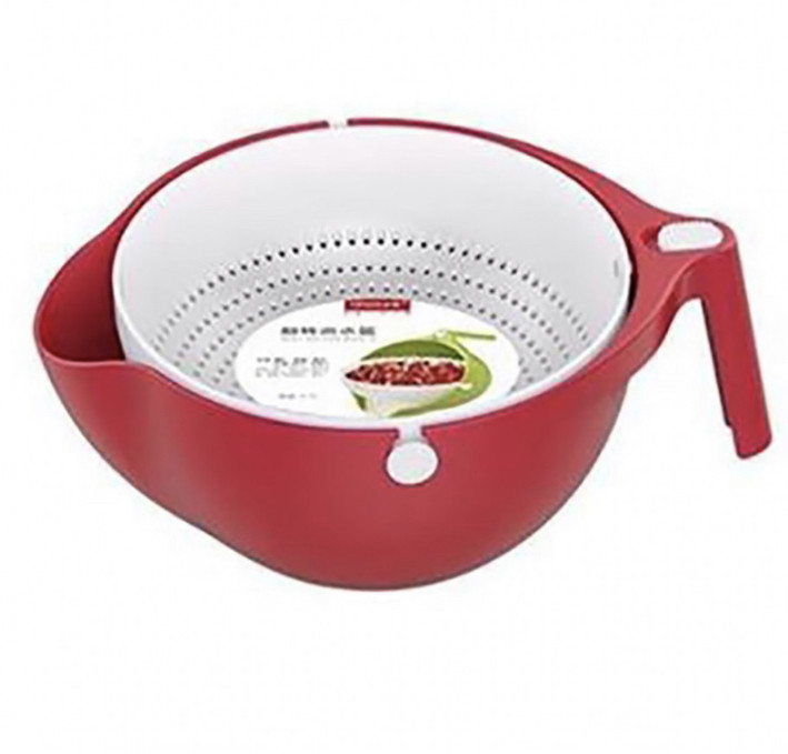 

Миска-дуршлаг для ягод MESH STRAINER 2в1 Red, Красный