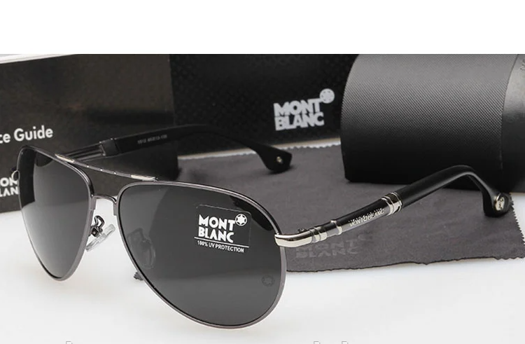 

Солнцезащитные очки в стиле Montblanc (5512) silver