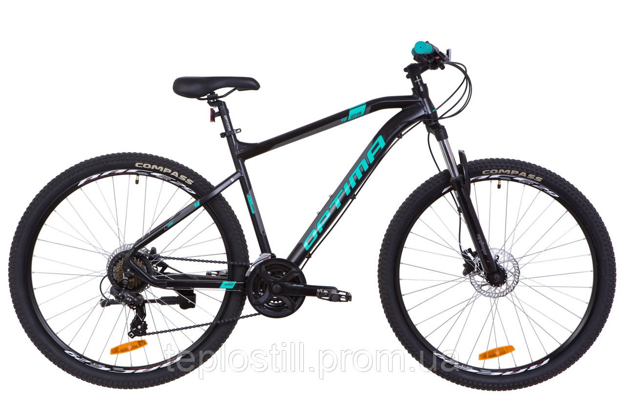 

Велосипед 29" Optimabikes F-1 AM 14G HDD Al 2019 (черно-бирюзовый (м