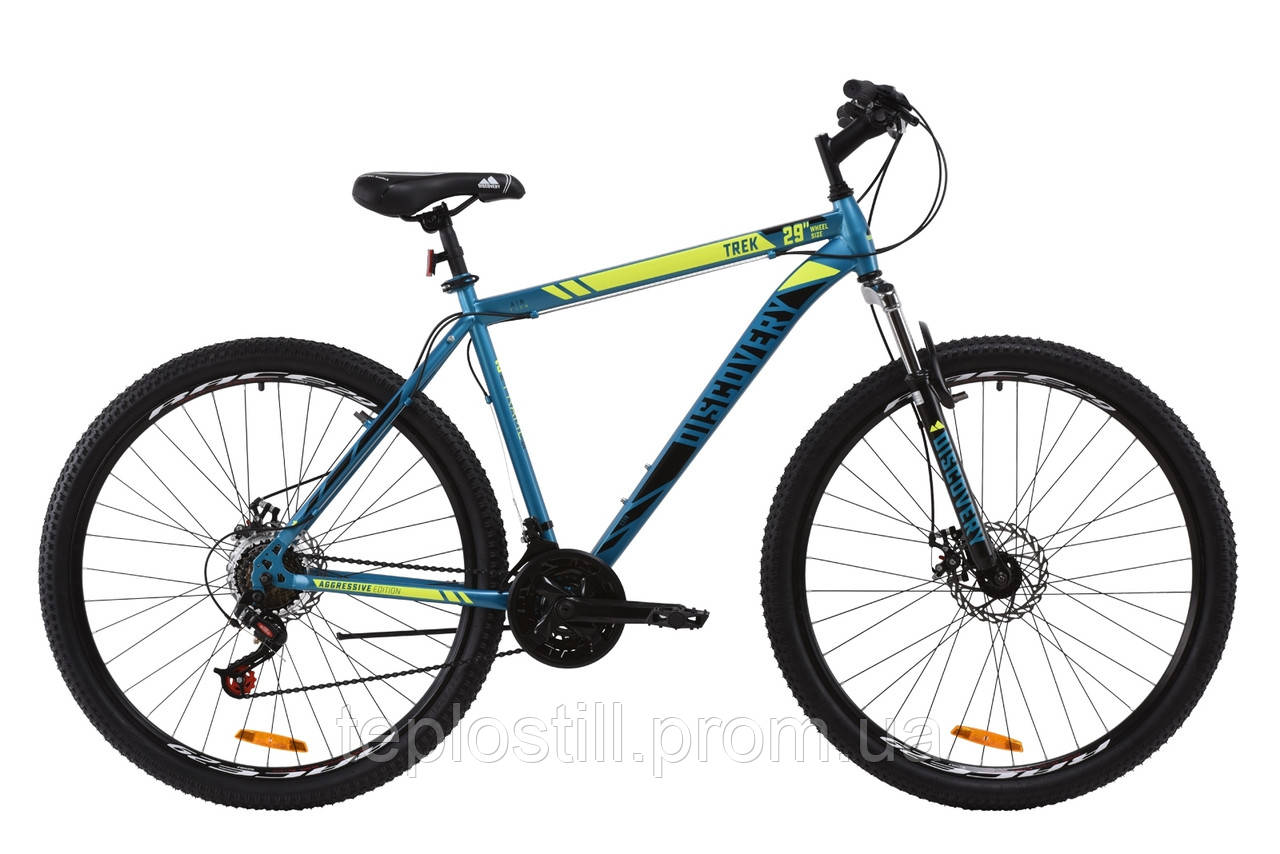 

Велосипед 29" Discovery TREK DD 2020 (малахитовый с желтым (м))