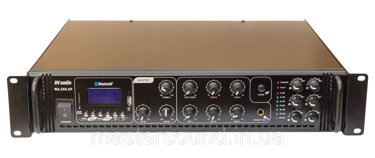 

Трансляционный микшер-усилитель DV audio MA-2506P