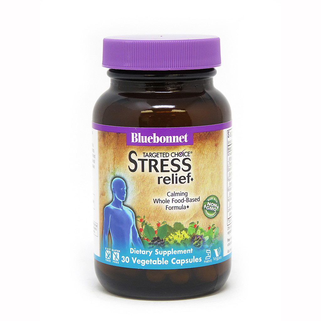 

Натуральная добавка Bluebonnet Targeted Choice Stress Relief, 30 вегакапсул