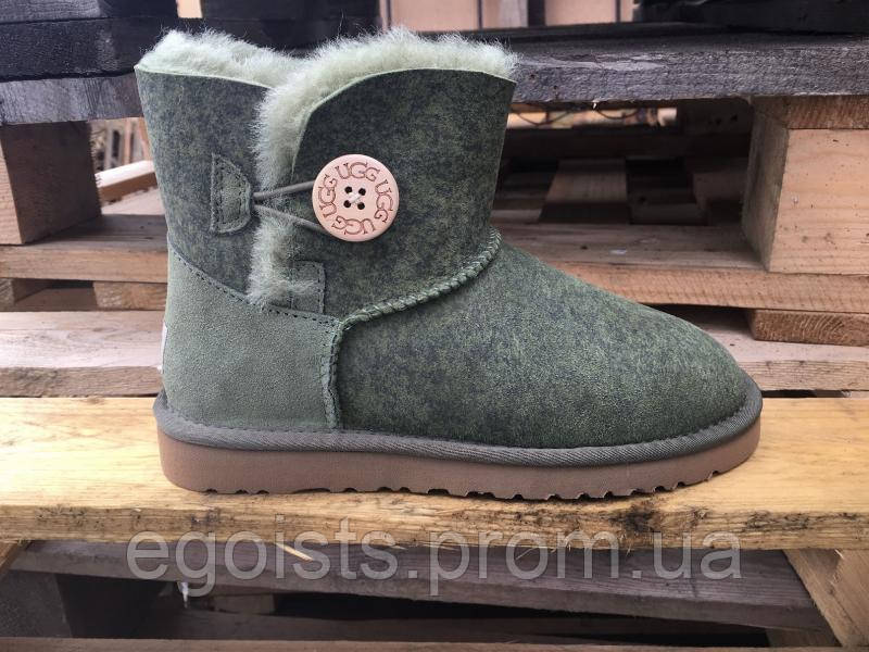 

Женские UGG Mini Bailey Button Ripple Green женские угги австралия классические мини зеленые 38