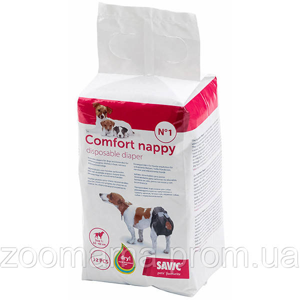 

Savic Comfort Nappy памперсы для собак T1, 12 шт