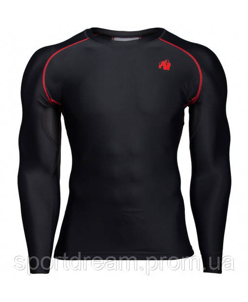 

Рашгард Gorilla Wear Hayden Compression Longsleeve XL Black/Red (9060290504)