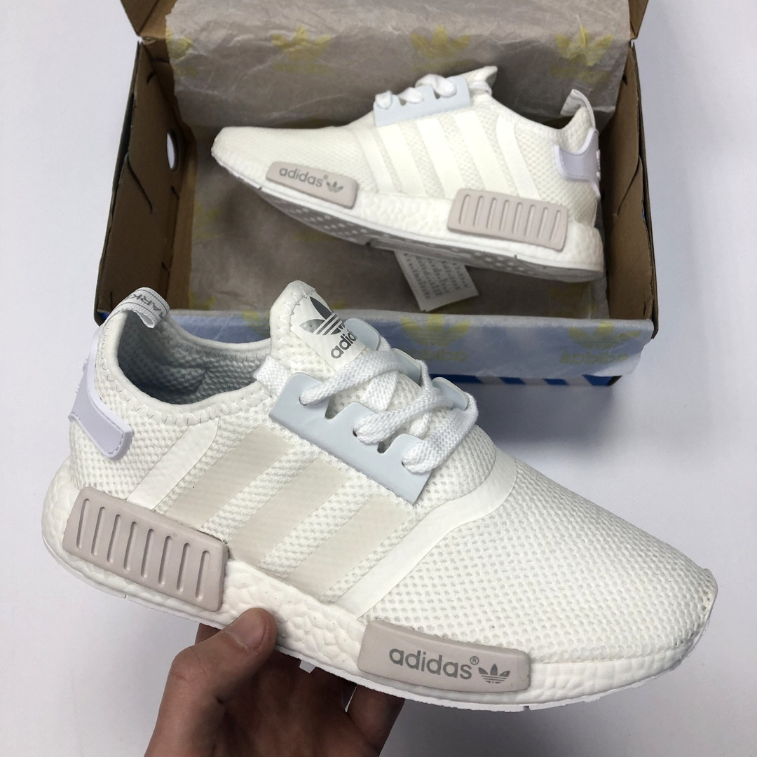 

Adidas NMD Runner R1 Triple White | кроссовки женские и мужские; белые; летние; сетка 37eur - 23.5cm, Белый