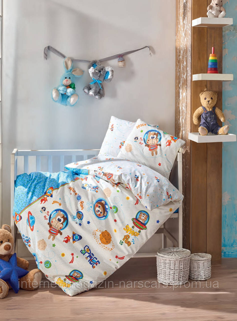 

Комплект постельного белья Cotton Box Baby Uzay Oyunu, Разные цвета