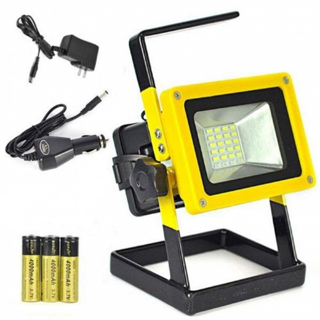 

Прожектор фонарь светодиодный на аккумуляторах Flood Light Outdoor BL-204 LED 30W, Желтый