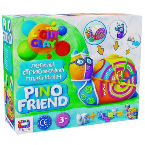 

Детский набор легкого прыгающего пластилина ТМ Moon Light Clay Pino Friend Райли, Разные цвета