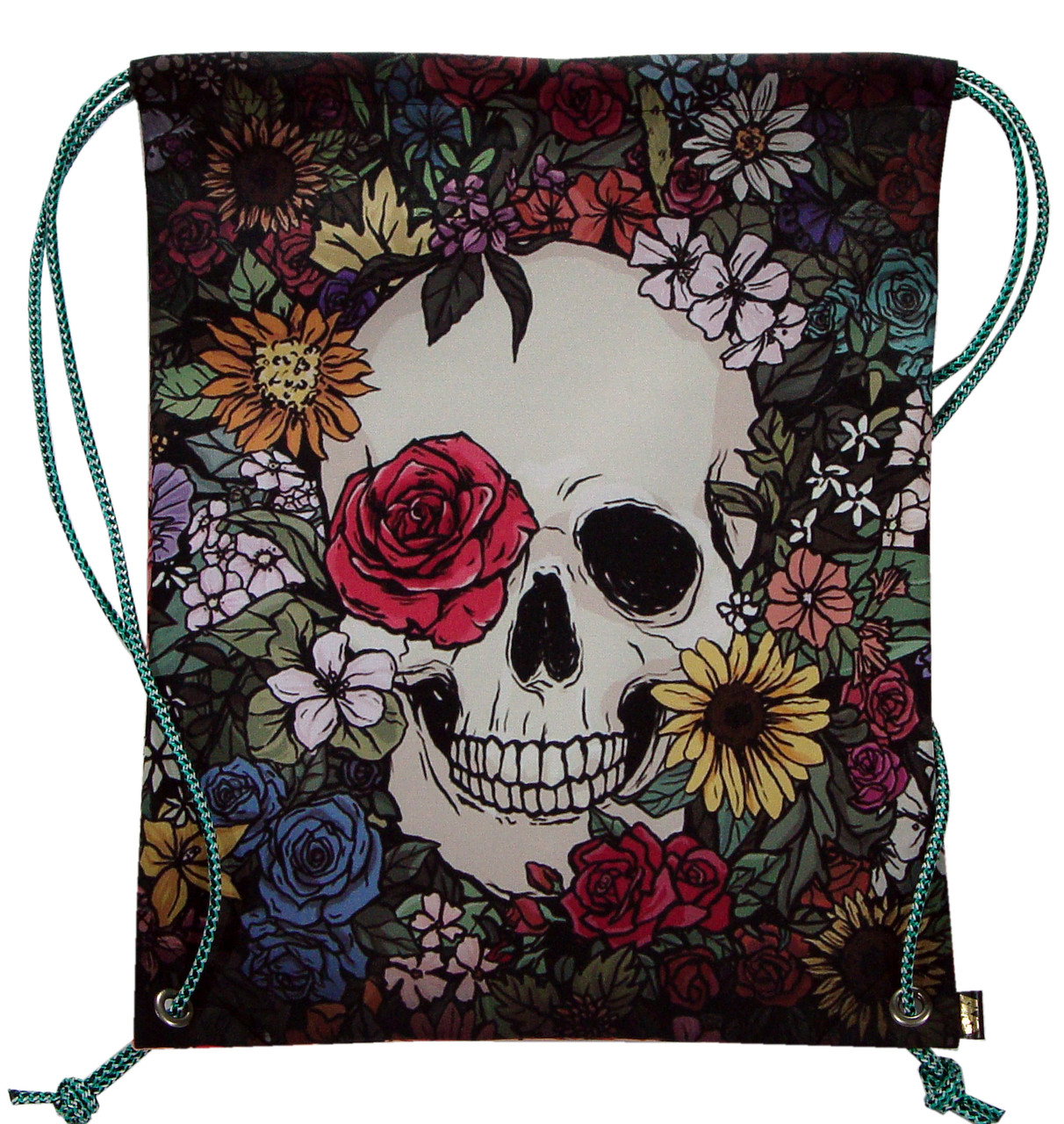 

Рюкзак-мешок AMG Scull roses двухсторонний ART 5003, Разноцветный