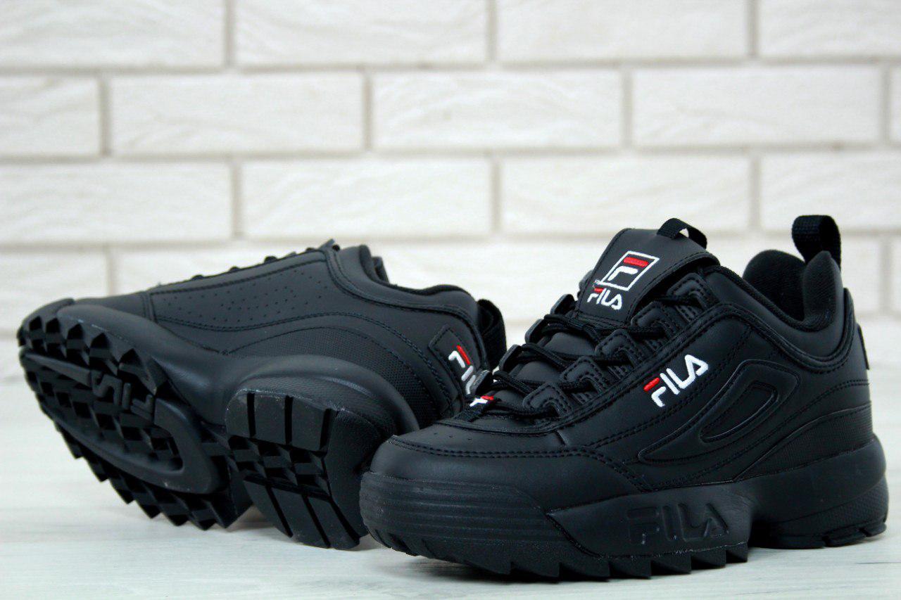 

Кроссовки женские в стиле Fila Disruptor II код товара KD-11472. Черные