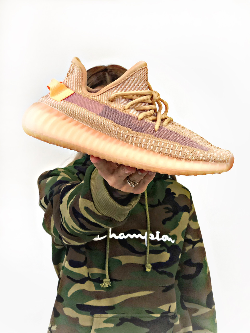 

Кроссовки Adidas Yeezy Boost 350 женские, Адидас Изи Буст, пудровые, прошиты. Код Z-2078