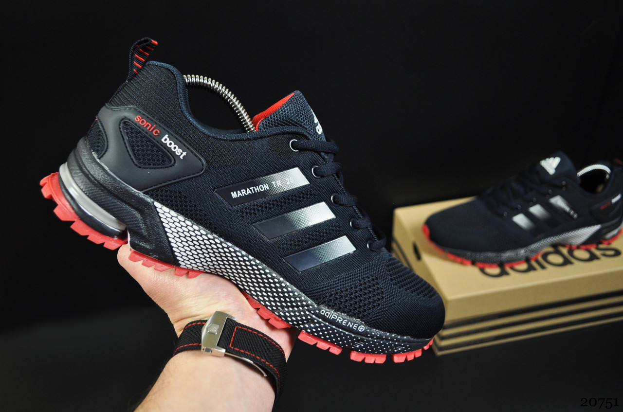 

Кроссовки мужские Adidas Marathon TR 26 синие, Адидас Марафон, дышащий материал, прошиты. Код KR-20751 43