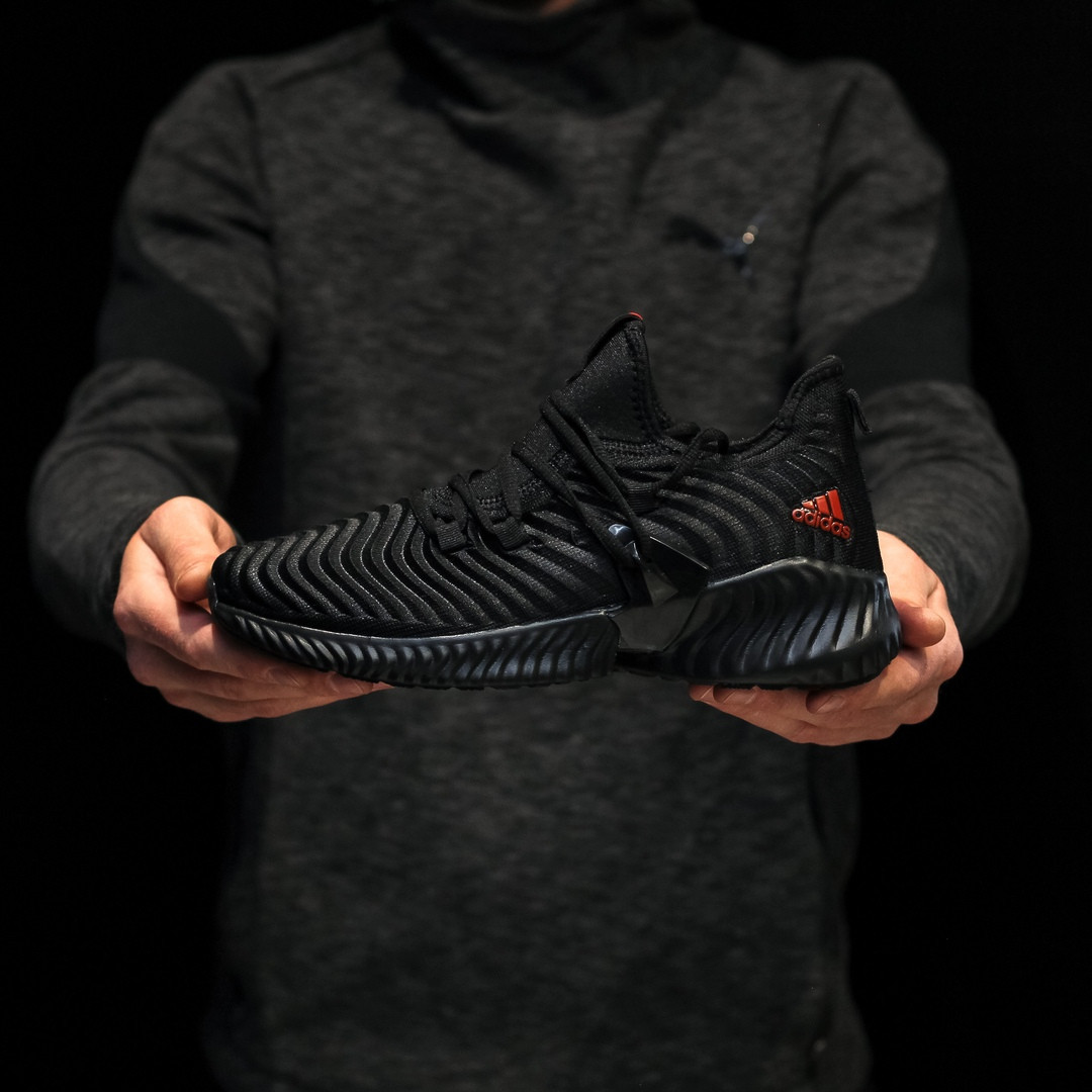 

Кроссовки мужские Adidas Alphabounce (Адидас Альфабоунс), черные, код DK-1275 40