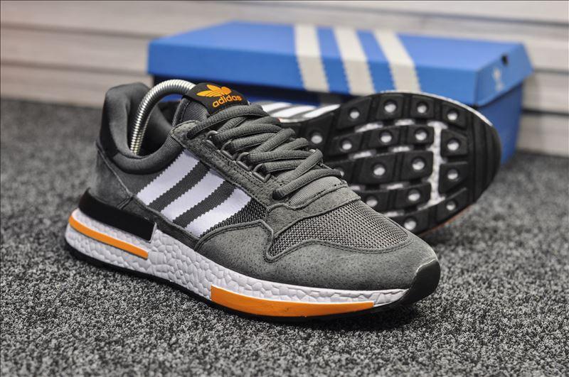 

Кроссовки мужские Adidas ZX 500 серые, Адидас, натуральная замша, сетка, прошиты. Код TD-9107