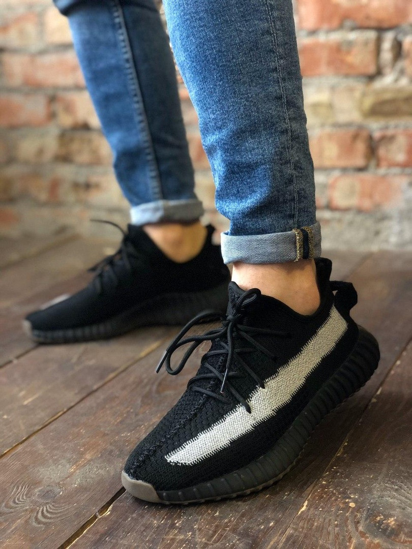 

Кроссовки мужские Adidas Yeezy Boost 350, черные, Адидас Изи Буст 350, код FL-2096 41