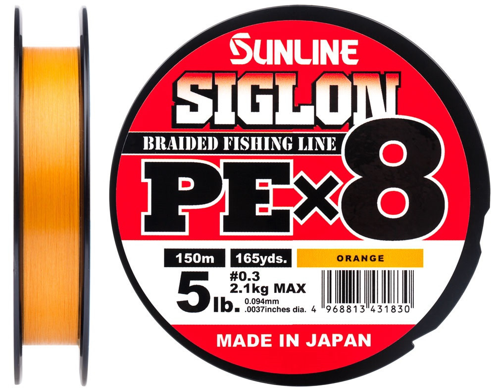 

Шнур Sunline Siglon PE х8 150 м Оранжевый #0,3/0,094 мм 2,1 кг/5 lb (16580984)