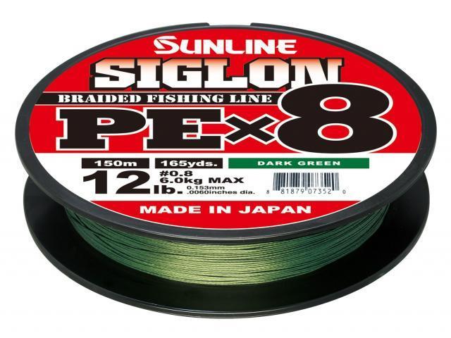 

Шнур Sunline Siglon PE х8 150 м Темно-Зеленый #0,6/0,132 мм 4,5 кг/10 lb (16580975)