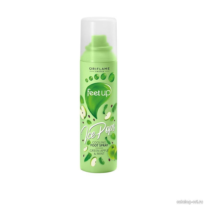 

35851 Освежающий дезодорант-спрей для ног ЗЕЛЕНОЕ ЯБЛОКО-МЯТА Oriflame Орифлейм