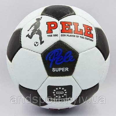 

Мяч футбольный №5 PU ламин. PELE FB-0174 (№5, 5 сл., сшит вручную) Код FB-0174