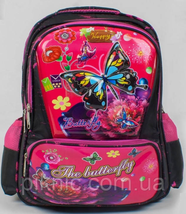 Школьный рюкзак ранец для девочек 1, 2 класс. Детский портфель для школы Бабочка