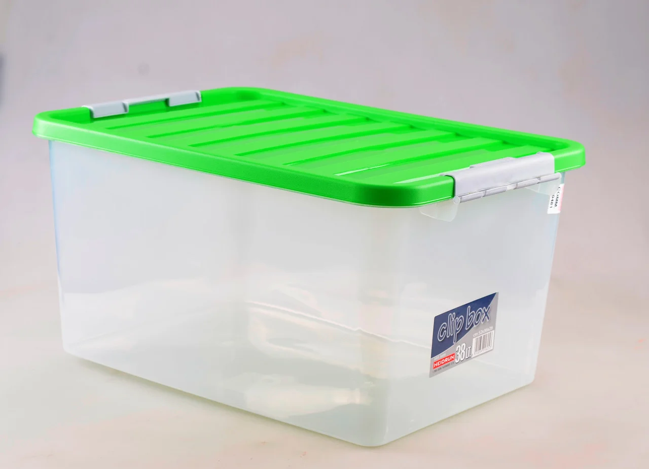 

Ящик пластиковый Heidrun ClipBOX 38л, 52*36,5*26см, (HDR-1605) Зеленый