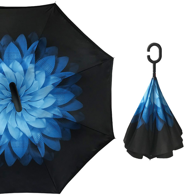 Зонт Up-Brella Цветок Синий новинка моды двустронний зонт ветрозащитны
