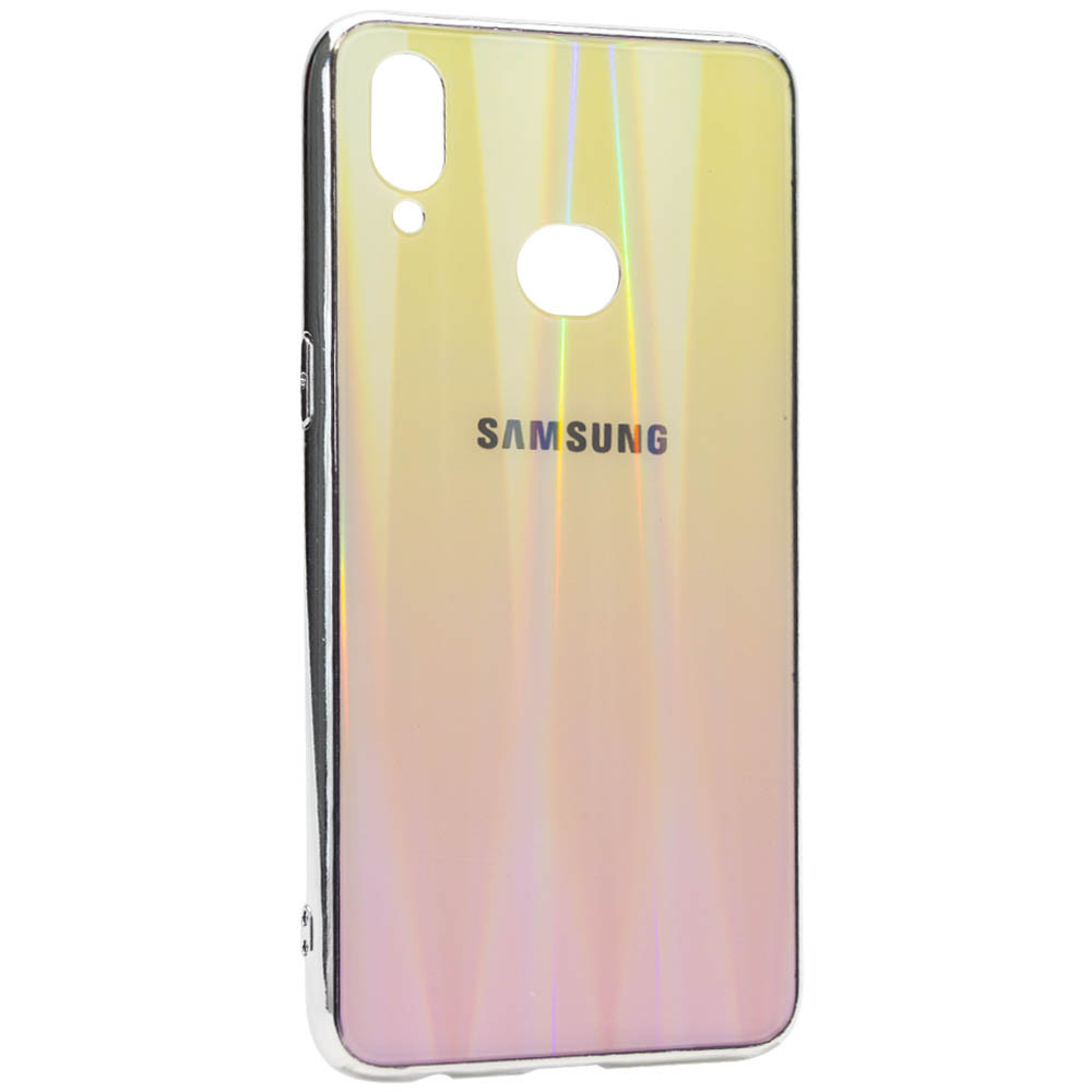 

TPU+Glass чехол Gradient Aurora с лого для Samsung Galaxy A10s