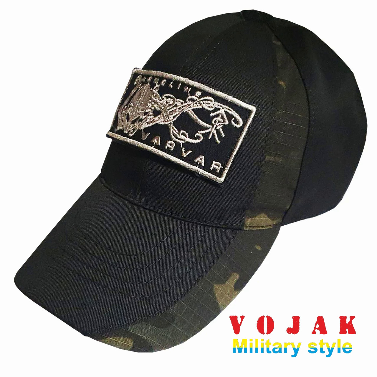 

Бейсболка "VARVAR" BLACK & MULTICAM BLACK