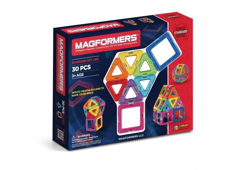 

Магнитный конструктор Magformers Базовый набор, 30 эл. (701005), Разные цвета