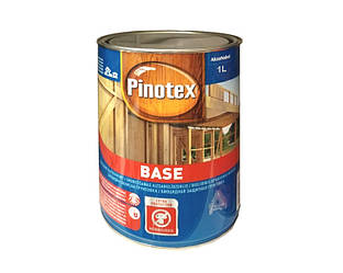 Антисептична Грунтовка PINOTEX BASE для деревини глубокоматоваяая 1л