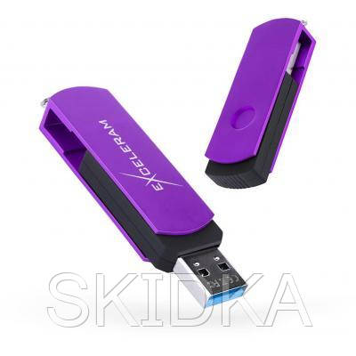 

USB флеш накопитель eXceleram 64GB P2 Series Grape/Black USB 3.1 Gen 1 (EXP2U3GPB64)