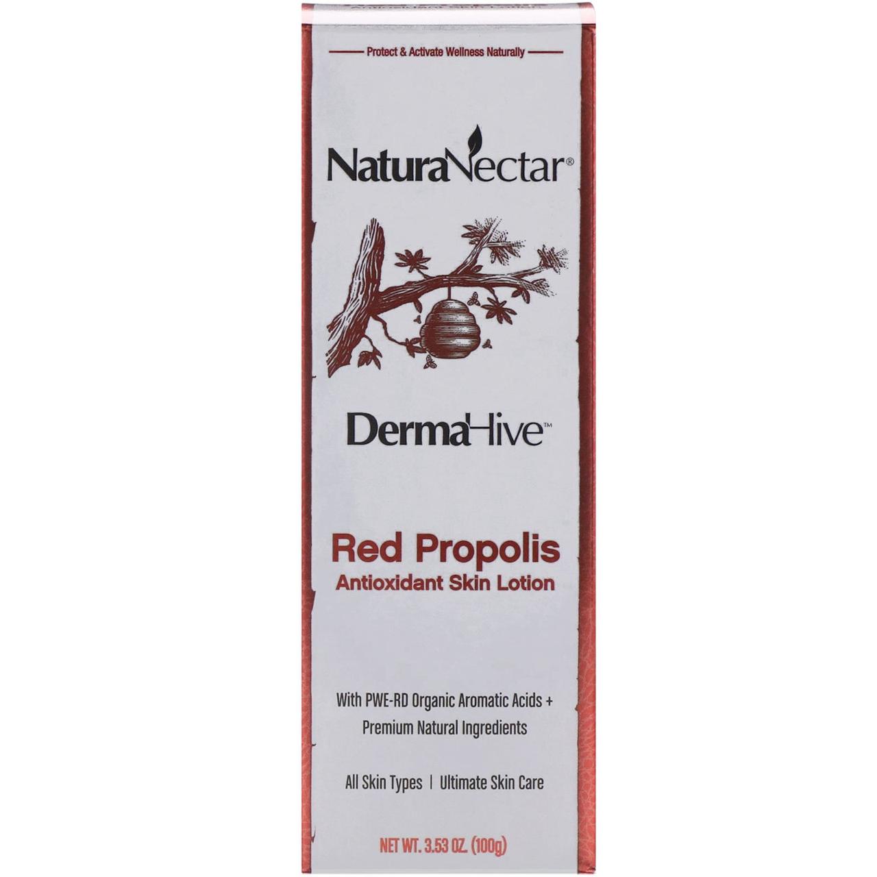 

NaturaNectar, DermaHive, Red Propolis Antioxidant Skin Lotion, 3.53 oz (100 g)