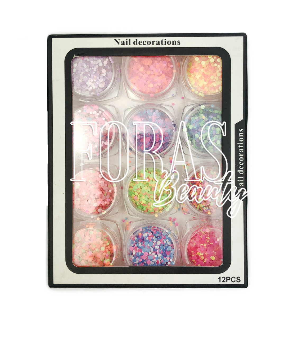 

Nail Decorations, конфетти блёстки микс, 001 набор 12 шт