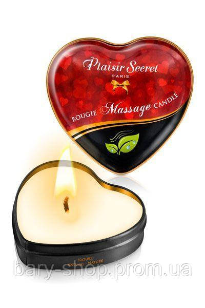 

Массажная свеча сердечко Plaisirs Secrets Natural (35 мл)