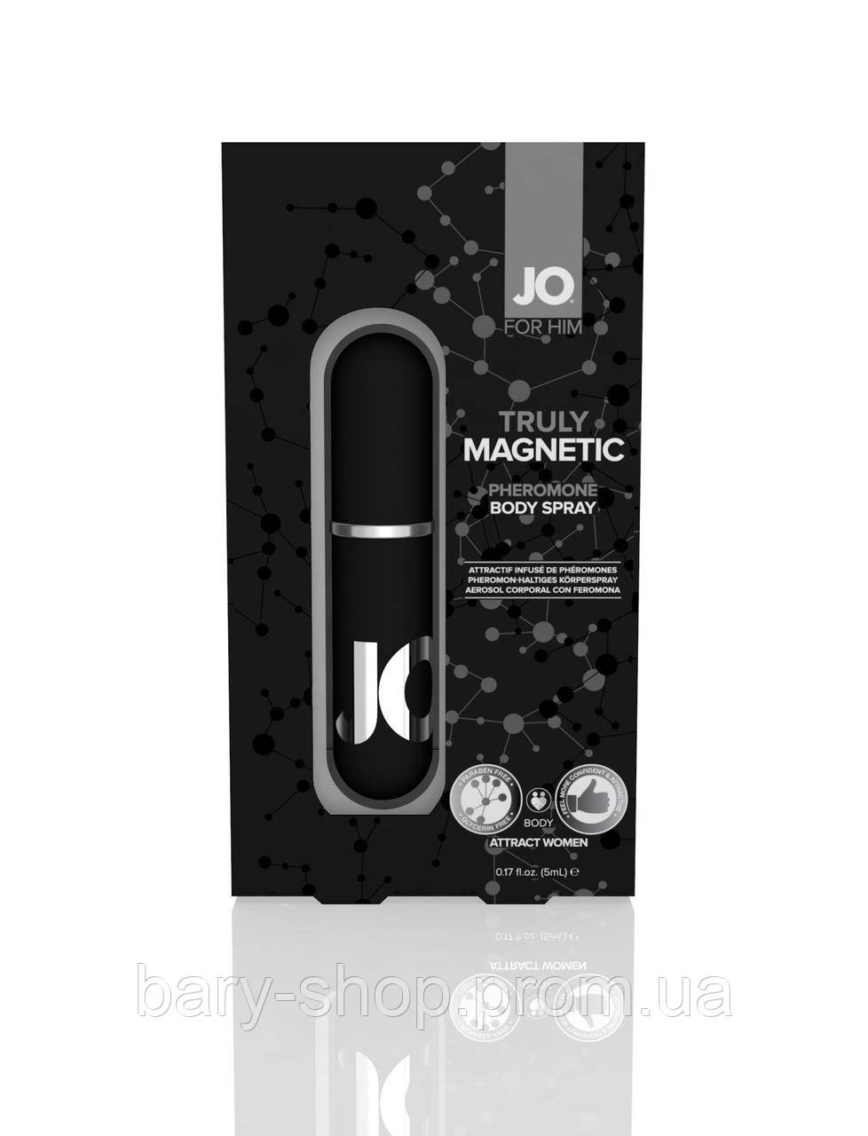 

SALE) Спрей для тела с феромонами для мужчин System JO TRULY MAGNETIC FOR HIM 5мл (срок 01.06.2020