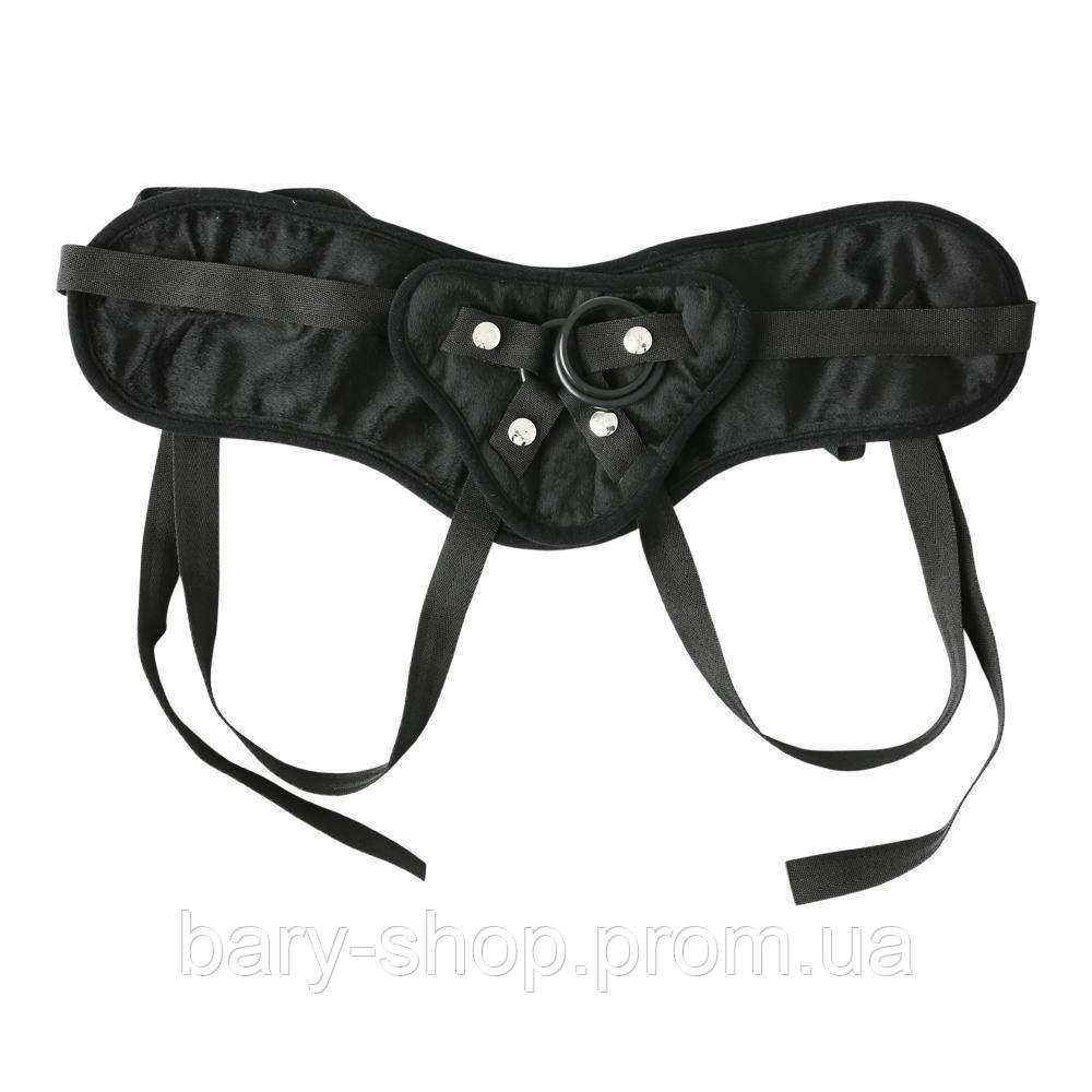 

Трусы для страпона Sportsheets - SizePlus Beginners Black, широкий пояс, комфортные, Черный