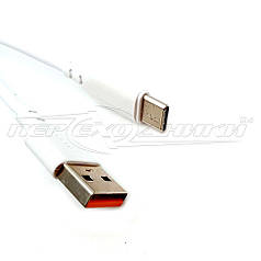 Кабель   Type-C to USB 2.0, белый(высокое качество), 1 м